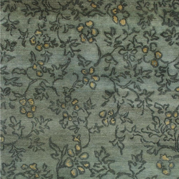 8x10 Hand Knotted Wool Floral Area Rug Artisan Crafted Stain Resistant Living Room