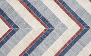 8x10 Hand Woven Geometric Area Rug Stain Resistant Polyester Coastal Living Room
