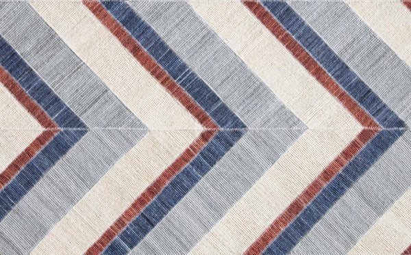 8x10 Hand Woven Geometric Area Rug Stain Resistant Polyester Coastal Living Room