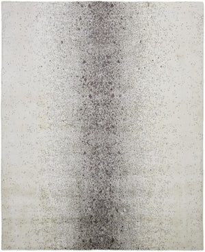 8 Ft X 10 Ft Ombre Hand Woven Area Rug in Gray Ivory Taupe Artisan Flatweave