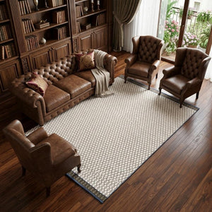 8x10 Hand Loomed Wool Geometric Area Rug Stain Resistant Artisan Crafted Floor Accent