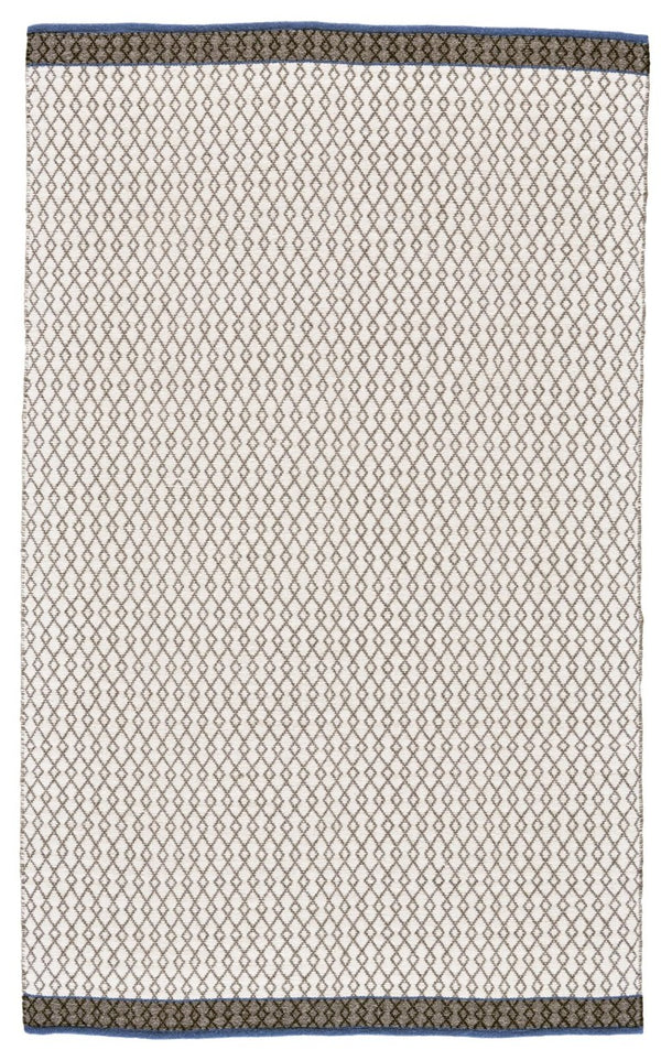 HomeRoots 8x10 Hand Loomed Wool Geometric Area Rug Stain Resistant Artisan Crafted Floor Accent 744310