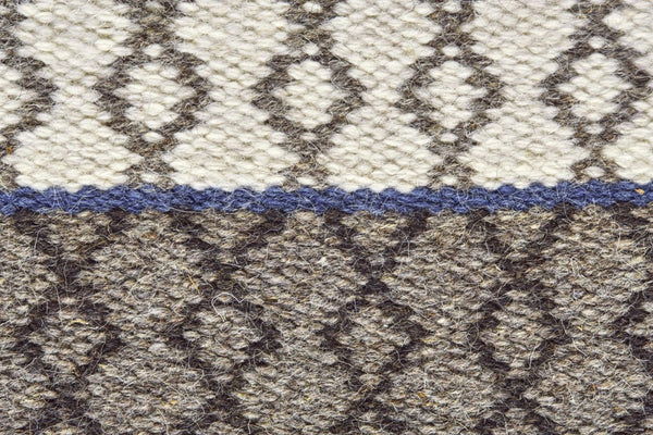 8x10 Hand Loomed Wool Geometric Area Rug Stain Resistant Artisan Crafted Floor Accent
