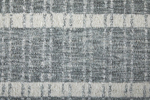 8x10 Hand Tufted Wool Striped Area Rug Stain Resistant for Living or Family Rooms