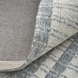 8x10 Hand Tufted Wool Striped Area Rug Stain Resistant for Living or Family Rooms