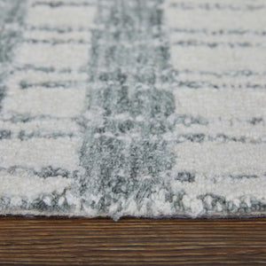 8x10 Hand Tufted Wool Striped Area Rug Stain Resistant for Living or Family Rooms