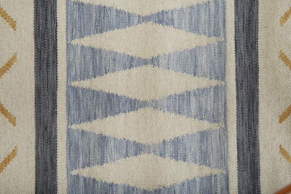 8 X 10 Moroccan Hand Loomed Area Rug Bohemian Blue Tan Pink Fringe Accent