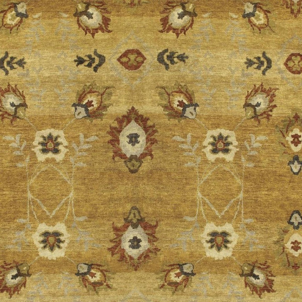 9x12 Hand Knotted Wool Floral Area Rug Stain Resistant Artisan Cottage Style