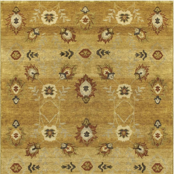 9x12 Hand Knotted Wool Floral Area Rug Stain Resistant Artisan Cottage Style