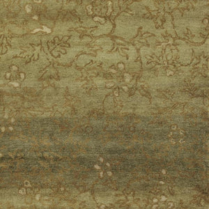 9x12 Hand Knotted Wool Floral Area Rug Stain Resistant Artisan Crafted Living Room
