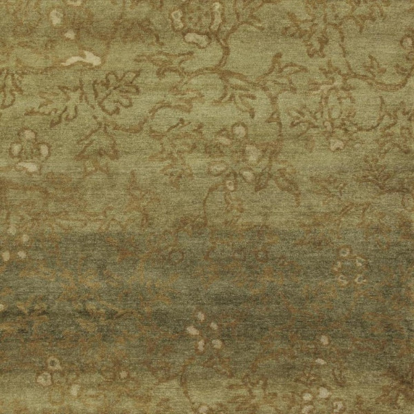 9x12 Hand Knotted Wool Floral Area Rug Stain Resistant Artisan Crafted Living Room