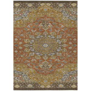 HomeRoots 9 X 12 Oriental Polyester Area Rug Stain Resistant Indoor Outdoor Patio Decor 744649
