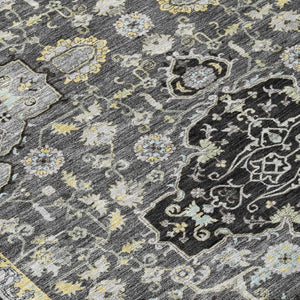 8x10 Washable Oriental Polyester Area Rug for Indoor Outdoor High Traffic Spaces