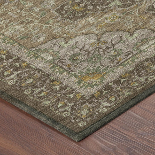 9x12 Oriental Polyester Area Rug Washable Stain Resistant for Patio and Living Room