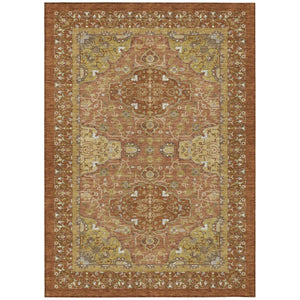 HomeRoots 9 X 12 Oriental Polyester Area Rug Stain Resistant Indoor Outdoor Washable 744697