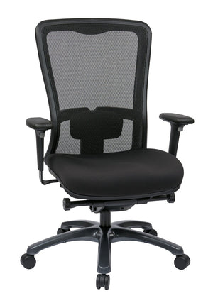 OSP Home Furnishings Progrid Ergonomic Mesh High Back Office Chair with Lumbar Support and Padded Seat 97720-30