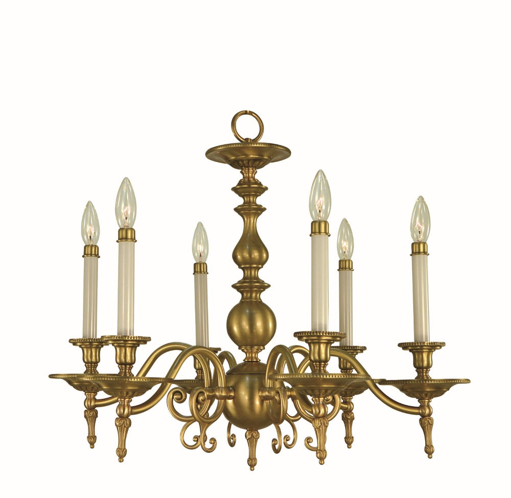 Framburg 6-light Elegant Kensington Chandelier - Exquisite Georgian Design For Timeless Dining Spaces Polished Silver Metal 7446 Ps