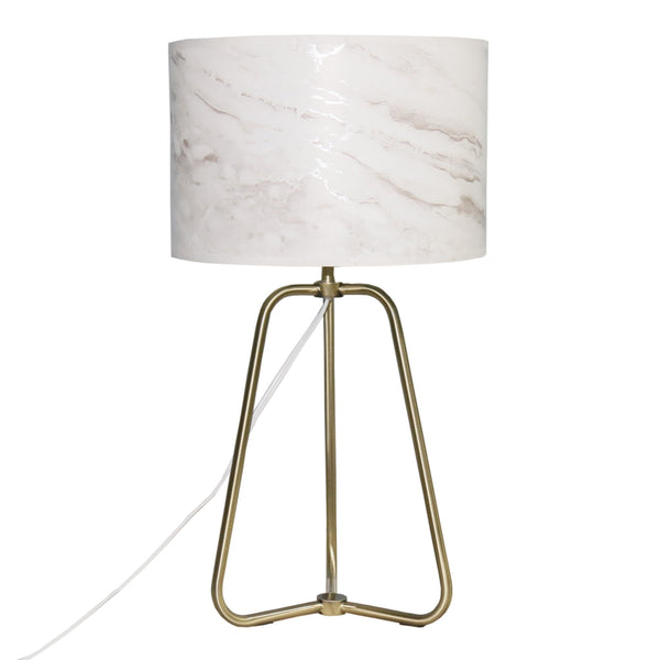English Elm Ashcroft Furniture - New Stylish Modern Desk Lamp With Marble Shade & Bronze Base - Perfect For Bedside & Home Office Decor B183P315078
