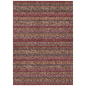 HomeRoots 8 X 10 Washable Polyester Striped Area Rug for Indoor Outdoor Patios and Living Rooms 744720