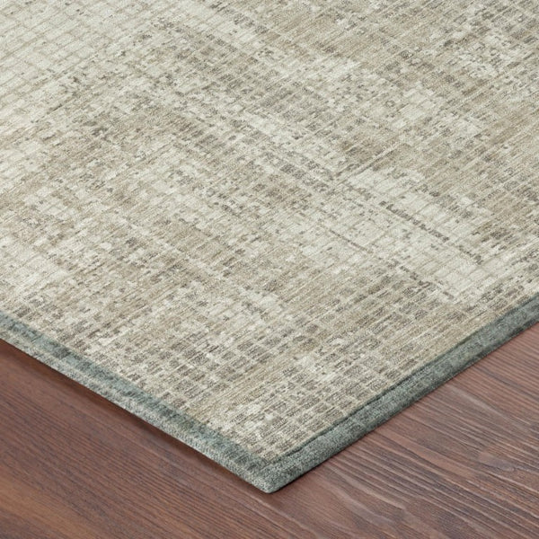 5 X 8 Abstract Beige Brown Polyester Area Rug Stain Resistant for Patio or Living Room