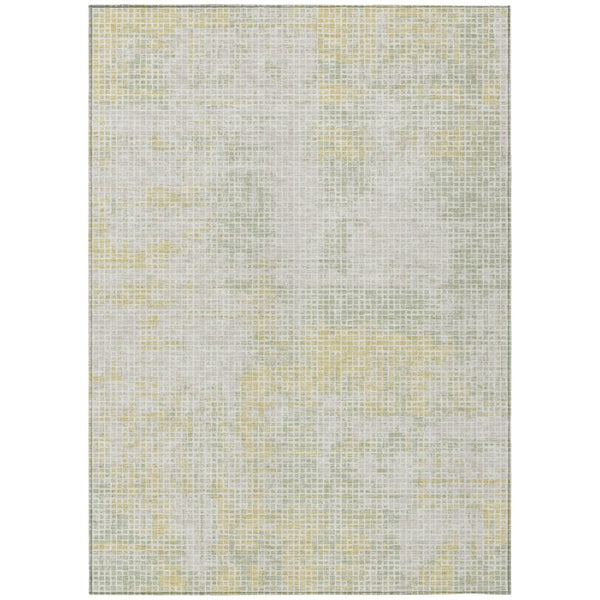 HomeRoots 8 X 10 Abstract Polyester Area Rug Washable for Indoor Outdoor Patio Use 744806