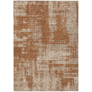 HomeRoots 5 X 8 Abstract Indoor Outdoor Rug Washable Polyester Stain Resistant Patio Accent 744822