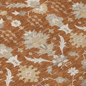 5x8 Oriental Indoor Outdoor Area Rug Stain Resistant Polyester Patio Porch Decor