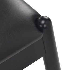 English Elm Weave Dining Chairs Set Of 2 - Stylish Mid-Century Modern Kitchen Seating With Solid Oak & Woven Comfort T3623P371949-GIGA