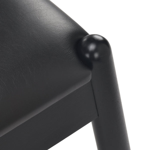 English Elm Weave Dining Chairs Set Of 2 - Stylish Mid-Century Modern Kitchen Seating With Solid Oak & Woven Comfort T3623P371949-GIGA