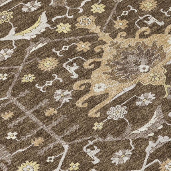 8x10 Oriental Polyester Area Rug Washable Stain Resistant for Patio and Living Room