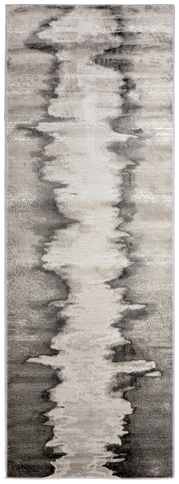 Feizy Rugs Micah Modern Abstract Low Pile Area Rug - Soft, Stain & Fade Resistant, Perfect For High Traffic Spaces Gray,Taupe,Ivory Polyester,Polypropylene 69439lqfivyslvi71