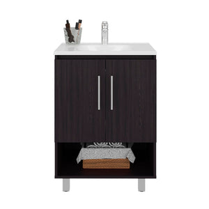 English Elm Colville Floating Wall Mount Vanity Cabinet Matte Finish Modern Bathroom Storage B092P439913
