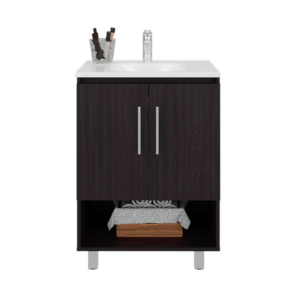 English Elm Colville Floating Wall Mount Vanity Cabinet Matte Finish Modern Bathroom Storage B092P439913