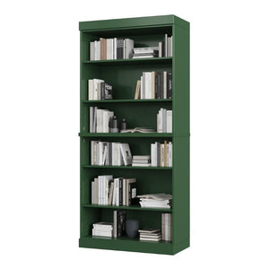 72 Inch Solid Wood Six Shelf Adjustable Bookcase for Home Office Library or Living Room