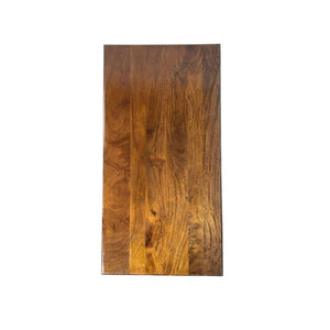 42 Inch Solid Wood Rattan Coffee Table Bohemian Living Room Accent Furniture