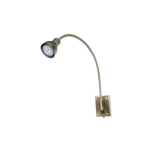 30 Inch Antiqued Brass Metal Spotlight Sconce for Living Room or Hallway Walls