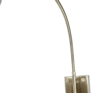 30 Inch Antiqued Brass Metal Spotlight Sconce for Living Room or Hallway Walls