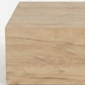 Set of Two Floating Wood Nightstands with Single Drawer for Modern Bedroom Wall Storage