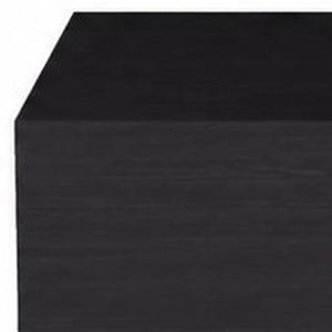 Set of Two Floating Wood Nightstands with Single Drawer for Modern Bedroom Wall Storage