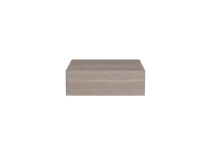 Set of Two Floating Wood Nightstands with Single Drawer for Modern Bedroom Wall Storage