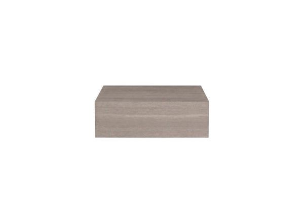 Set of Two Floating Wood Nightstands with Single Drawer for Modern Bedroom Wall Storage