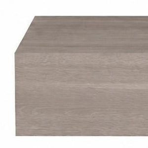Set of Two Floating Wood Nightstands with Single Drawer for Modern Bedroom Wall Storage