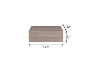 Set of Two Floating Wood Nightstands with Single Drawer for Modern Bedroom Wall Storage
