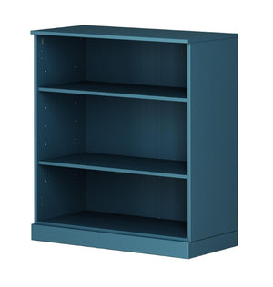 36 Inch Solid Wood Bookcase with Three Adjustable Shelves for Home Office or Library