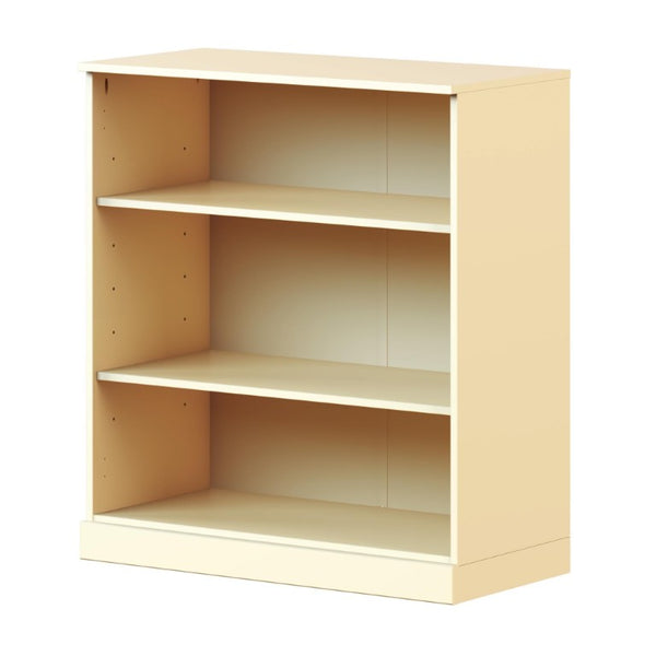 36 Inch Solid Wood Bookcase with Three Adjustable Shelves for Home Office or Library
