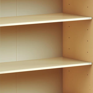 36 Inch Solid Wood Bookcase with Three Adjustable Shelves for Home Office or Library