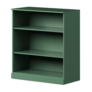 36 Inch Solid Wood Bookcase with Three Adjustable Shelves for Home Office or Library
