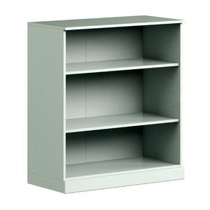 36 Inch Solid Wood Bookcase with Three Adjustable Shelves for Home Office or Library