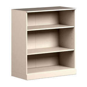36 Inch Solid Wood Bookcase with Three Adjustable Shelves for Home Office or Library