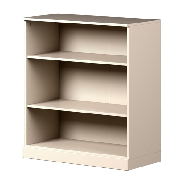 36 Inch Solid Wood Bookcase with Three Adjustable Shelves for Home Office or Library